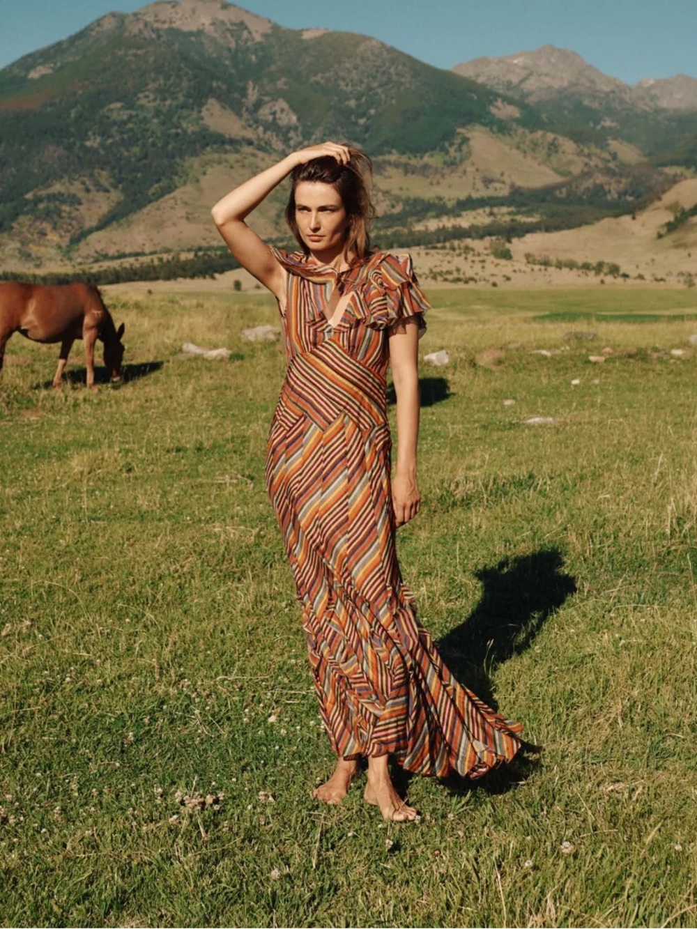Doen Ophelia Dress in Hedy Stripe